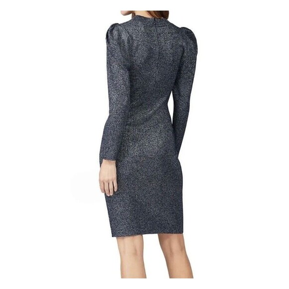 SACHIN & BABI Amelie Metallic Navy‎ Blue Knit Long Sleeve Dress SIZE SMALL - Picture 13 of 13